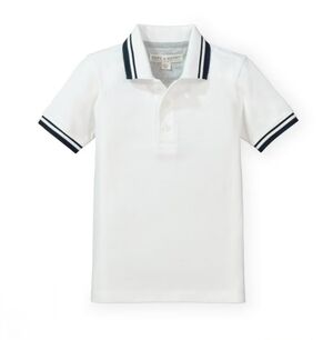Hope & Henry Boys' Short Sleeve Pique Polo Size M